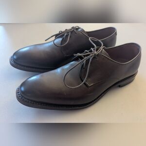 Allen Edmonds Kenilworth Brown Hand Crafted in USA Plain-Toe Blucher Shoes Sz 8D